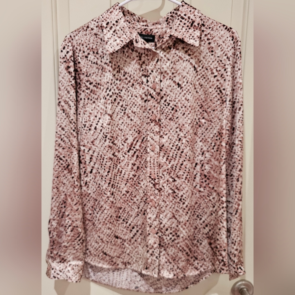 Snakeskin Print Blouse